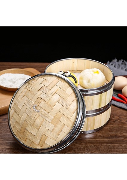 8 Kapak Stili Bambu Yemek Buharlığı Paslanmaz Çelik Bantlama Kapaklı Buharlı Pişirici Mutfak Aleti (Yurt Dışından) fiyatları