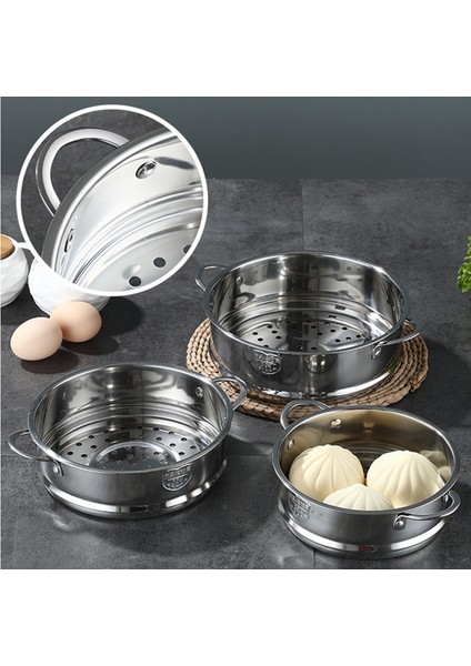 26CM Tarzı 304 Paslanmaz Çelik Gıda Buhar Izgarası Tepsi ile Çift Kulaklı Süzgeçli Pilav Tenceresi Mantı Buharlı Pişirici Mutfak Pişirme Araçları (Yurt Dışından) modelleri