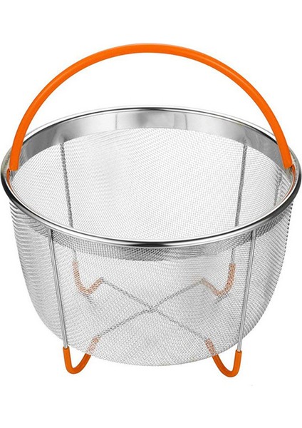 Turuncu Tarzı Instant Pot Aksesuarları Için 6 Qt Paslanmaz Çelik Buhar Tenceresi Sepeti (Yurt Dışından)