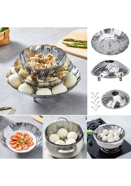 Buğulanmış Yumurtalık 6cm Tarzı Paslanmaz Çelik Lotus Buhar Tepsisi Çok Fonksiyonlu Değiştirilebilir Meyve Tepsi Katlanabilir Büyüleyici Buhar Tepsisi Buhar Rafı (Yurt Dışından) modelleri