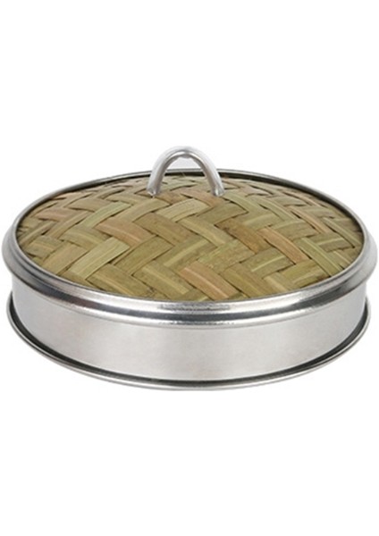 4.5 Kapak Stili Bambu Gıda Buharlı Pişirici Paslanmaz Çelik Bantlama Kapaksız Buhar Sepeti Mantı, Dim Sum Sepeti Pişirici Mutfak Aleti (Yurt Dışından)