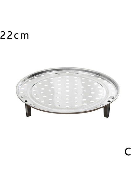 22CM Tarzı 5 Boyutlu Çelik Buharlı Tabak Içecek Tencere Buhar Standı Araçları Mutfak Aracı Tepsi Tencere Pişirme Ekipmanları Z8K1 (Yurt Dışından)