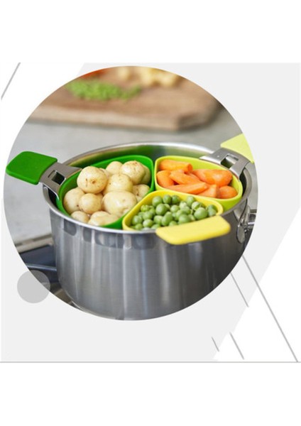 Buhar Sepeti Silikon Buhar Tenceresi Instant Pot Aksesuarları Sebze Pişirme Mutfak Aracı (Yurt Dışından) fiyatları