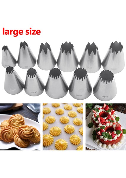 1 Adet 348 Tarzı Kreması Pastacılık Için Rus Pastacılık Uçları 9 Uçlar Pasta Süsleme Uçları Yaprak Lale Gül Pasta Uçları Uçları Şekerleme (Yurt Dışından) fiyatları