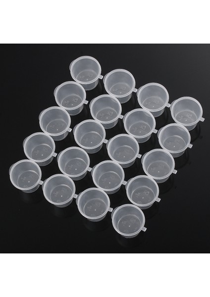 No.2 Tarzı Tek Kullanımlık Plastik Paketleme Sos Kupası Kaplar Gıda Kutusu Kapaklı Boya Paleti (Yurt Dışından)