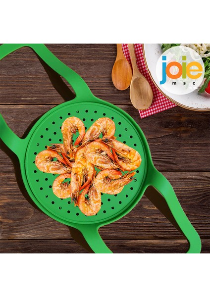 Mavi Ped Stili Joıe Silikon Askı Kaldırıcı Mutfak Aksesuarları Yalıtımlı Pad Gıda Sınıfı Pişirme Kabı Askı Kaldırıcı Buharlı Yumurta Süzgeci 6qt Qt (Yurt Dışından) modelleri
