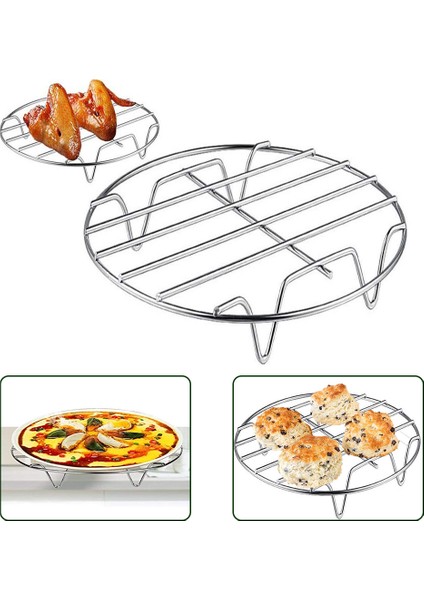 Hava Fritözü Aksesuarları Paslanmaz Çelik Buhar Rafı Tencere Rafı Güvenli Air Fryer Aksesuarları (Yurt Dışından) modelleri
