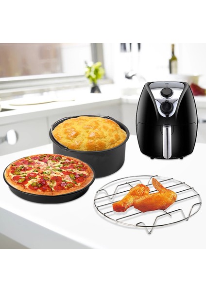 Hava Fritözü Aksesuarları Paslanmaz Çelik Buhar Rafı Tencere Rafı Güvenli Air Fryer Aksesuarları (Yurt Dışından) fırsatları
