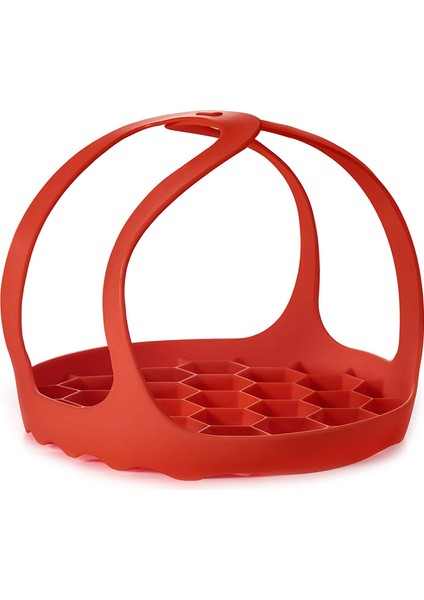 Kırmızı Stil 6 Qt Qt Anti-Scalding Yumurta Buhar Rafı Için Basınç Tencere Sapan Buharlı Silikon Fırın Kaldırıcı Anında Pot Aksesuarları (Yurt Dışından)