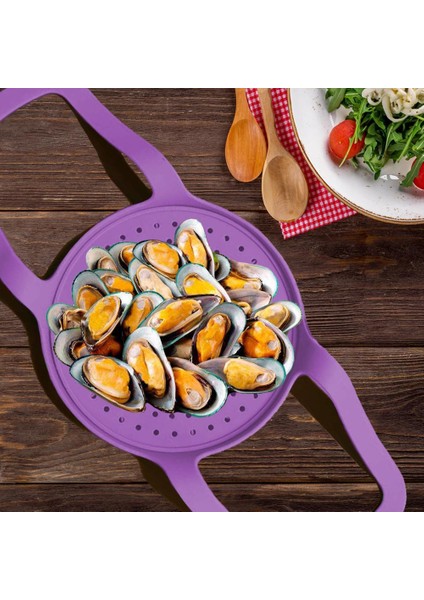 Kırmızı Stil 6 Qt Qt Anti-Scalding Yumurta Buhar Rafı Için Basınç Tencere Sapan Buharlı Silikon Fırın Kaldırıcı Anında Pot Aksesuarları (Yurt Dışından) indirimleri