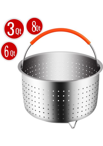 3 Qt Stili 304 Paslanmaz Çelik Buharda Pişirme Sepeti Instant Pot Aksesuarları Qt Instant Pot Basınç Tenceresi Için Silikon Kapaklı Kolu (Yurt Dışından) modelleri