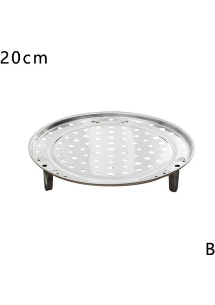 20CM Tarzı 5 Boyutlu Çelik Buharlı Tabak Içecek Tencere Buhar Standı Araçları Mutfak Aracı Tepsi Tencere Pişirme Ekipmanları Z8K1 (Yurt Dışından)