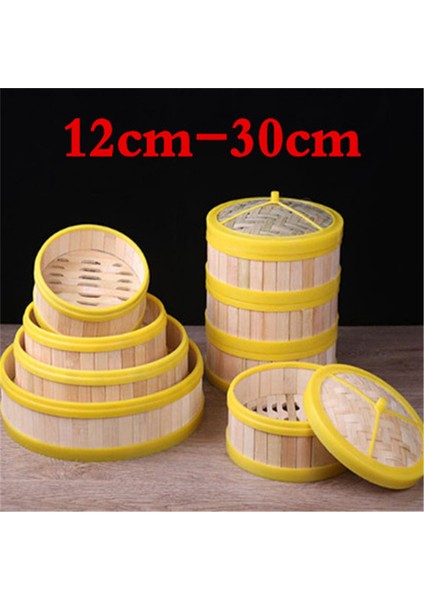 30CM 1 Vapur Stili Bambu Buharlı Mutfak Tenceresi Balık Pilav Dim Sum Sepeti Pilav Makinesi Kapaklı Yemek Dolu Buharlı Buharlı 12 ”bambu Buharlı (Yurt Dışından) fiyatları