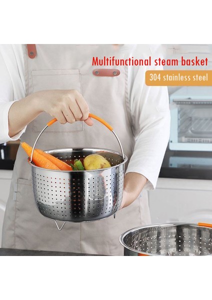Paslanmaz Çelik Mutfak Buhar Sepeti Düdüklü Tencere Anti- Steamer Çok Fonksiyonlu Meyve Temizleme Sepeti Cookeo Aksesuarları (Yurt Dışından) fiyatları