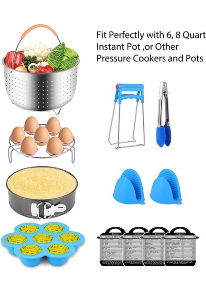 3qt Stili Paslanmaz Çelik Mutfak Buhar Sepeti Anti- Steamer Basınç Tencere Çok Fonksiyonlu Meyve Temizleme Sepeti Cookeo Aksesuarları (Yurt Dışından) modelleri