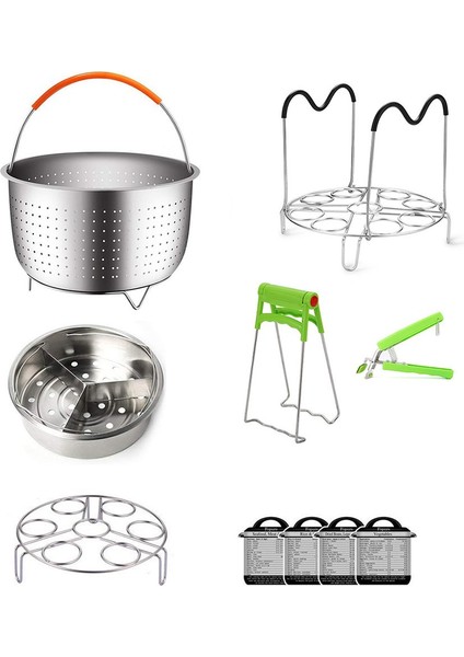 3qt Stili Paslanmaz Çelik Mutfak Buhar Sepeti Anti- Steamer Basınç Tencere Çok Fonksiyonlu Meyve Temizleme Sepeti Cookeo Aksesuarları (Yurt Dışından) fırsatları