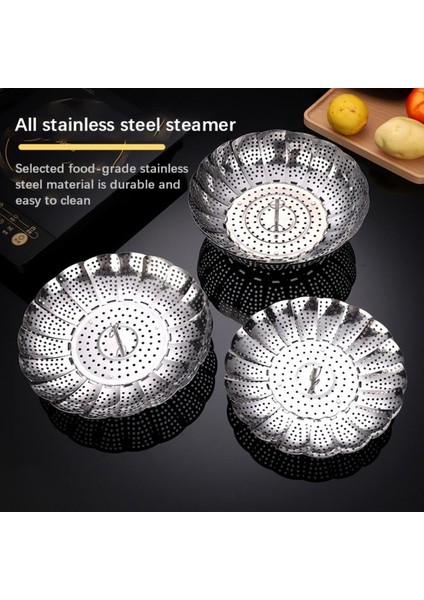 L Tarzı Evrensel Buhar Izgarası Paslanmaz Çelik Steamer Basınç Tenceresi Steamer Katlanabilir Steamer Mutfak Için Pişirme ve Mutfak Araçları (Yurt Dışından) fiyatları