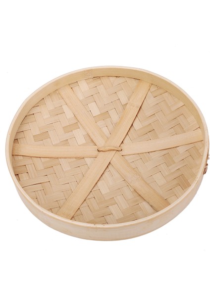 30CM 1 Adet Vapur Stili Buharlı Bambu Pişirme Sepeti Mantyshnica Dumpling Dim Sum Balık Pilav Sebze Atıştırmalık Seti Mutfak Pişirme Araçları Kapaklı Buhar Tenceresi (Yurt Dışından) indirimleri