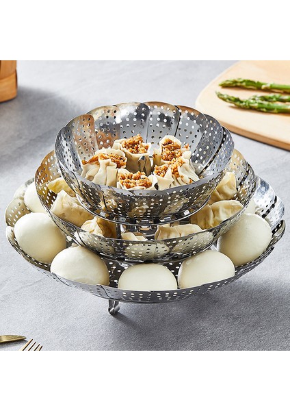 L Tarzı Paslanmaz Çelik Lotus Buhar Tepsisi Çok Fonksiyonlu Değiştirilebilir Meyve Tepsisi Katlanabilir Buhar Tepsisi Buhar Rafı (Yurt Dışından) modelleri