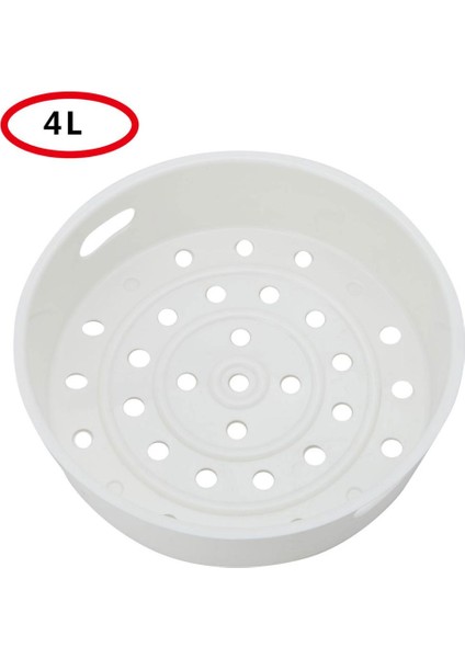 Fildişi 4l Tarzı Mutfak Pişirme Buhar Standı Gıda Sınıfı Plastik Buharlı Tabaka Sebze Yumurta Gıda Pişirme Rafı Dayanıklı Buharlılar Için Pirinç Pişirici (Yurt Dışından)
