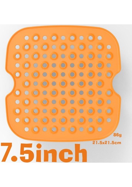 No.1 Tarzı 1 Adet Hava Fritözü Liner Airfryer Mat Kalınlaşmış Gıda Sınıfı Yapışmaz Silikon Sepet 7.5 ~ 9 Inç Hava Fritözleri Buharlı Pişiriciler Aksesuarları (Yurt Dışından)