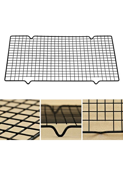 40,5X25.5X2CM Stili Teflon Metal Pasta Soğutma Izgarası Ağ Kek Kurabiye Ekmek Muffin Kurutma Standı Tutucu Mutfak Fırın Tepsisi Araçları (Yurt Dışından) fiyatları