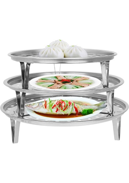 20CM Tarzı Çelik Yuvarlak Buhar Tepsisi cm Kolay Taşıma Üç Ayak Buharlı Mantı Tepsisi Mutfak Eşyaları Pişirme Araçları (Yurt Dışından)