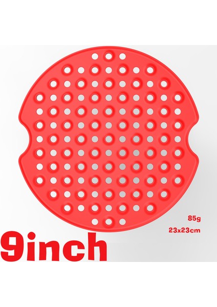 No.15 Tarzı Hava Fritözü Tablası Silikon Mat Gıda Sınıfı Non-Stick 7.5~9 Inç Hava Fritözleri ve Buharlı Pişiriciler Için Mutfak Aksesuarları (Yurt Dışından)