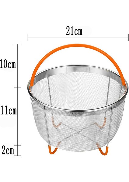 Turuncu Tarzı Instant Pot 6qt Için Buhar Sepeti Paslanmaz Çelik Tel Buharlı Sebze Pişirme Aksesuarları (Yurt Dışından) modelleri