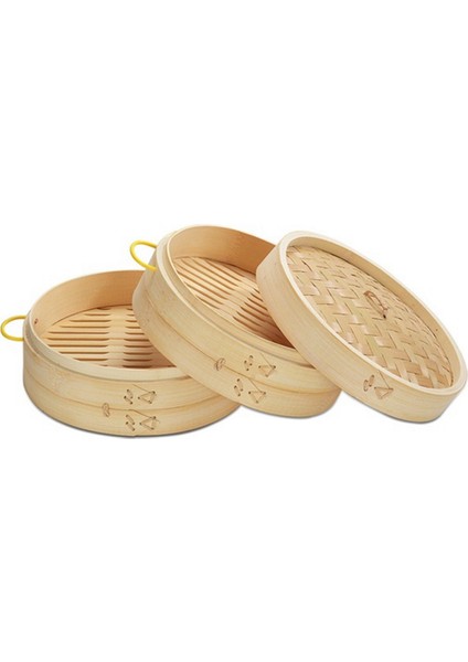 25CM Kapak Stili Çin Mantısı Bambu Buharlı Pişirici Kapaklı Dimsum Saplı Mutfak Aracı Aksesuarı Buharlı Pişirici (Yurt Dışından) fırsatları