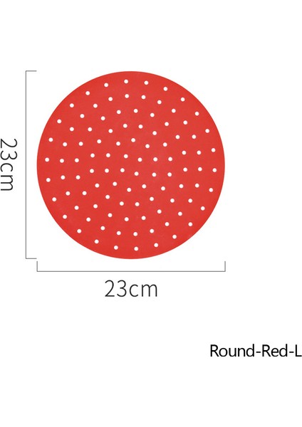 A-YUVARLAK-KIRMIZI-23CM Stili Hava Fritözü Liner Hava Fritözü Mat Gıda Sınıfı Yapışmaz Silikon Fritöz Sepeti Için -Inç Hava Fritözleri Buharlı Pişiriciler Mutfak Aksesuarları (Yurt Dışından)