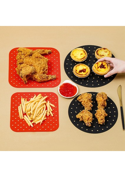 No.1 Tarzı Hava Fritözü Kâğıt Yerine Geçen Yeniden Kullanılabilir Silikon Kaymaz Yuvarlak Hava Fritözü Matı Anti-Yapışkan Buhar Sepeti Matı Pişirme Mutfak Aracı (Yurt Dışından) modelleri