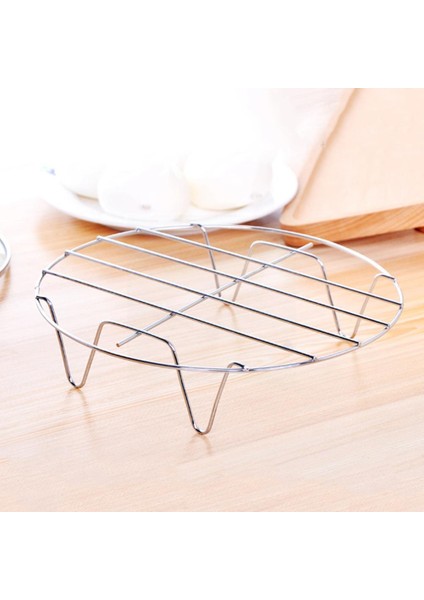 Bir Stil 1 Adet Mutfak Buhar Rafı Pişirme Rafı Yuvarlak Çelik Mikrodalga Buhar Pişirme Tencere Standı Rafı W Fırın Rafı ve Soğutma X1R5 (Yurt Dışından)