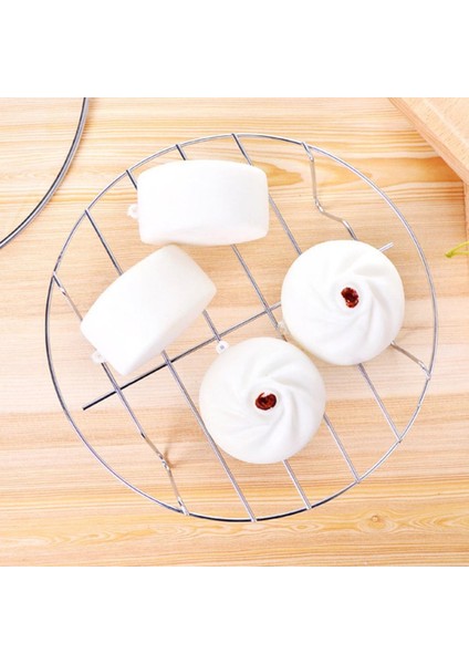 Bir Stil 1 Adet Mutfak Buhar Rafı Pişirme Rafı Yuvarlak Çelik Mikrodalga Buhar Pişirme Tencere Standı Rafı W Fırın Rafı ve Soğutma X1R5 (Yurt Dışından)