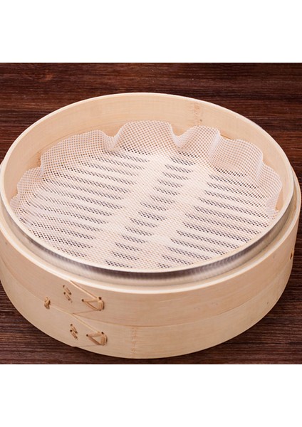 20CM Tarzı 1 Adet Yapışmaz Buhar Mat Dim Sum Aracı Gıda Sınıfı Silikon Mutfak Buharlı Tabak Altı Mat Pişirme Aksesuarları Ekolojik Dostu Pişirme Ekipmanı (Yurt Dışından)