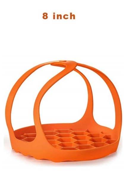 Turuncu-L Tarzı Instant Pot 6 Qt ve 8 Qt Için Silikon Taşıma Aparatları, 3 Qt 6 Qt 8 Qt Uyumlu (Yurt Dışından)