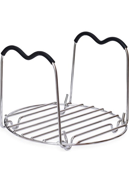 Instant Pot Trivet ile Isıya Dayanıklı Silikon Kulplu Düdüklü Tencere Buhar Rafı - Quart Instant Pot'a Uygun (Yurt Dışından)