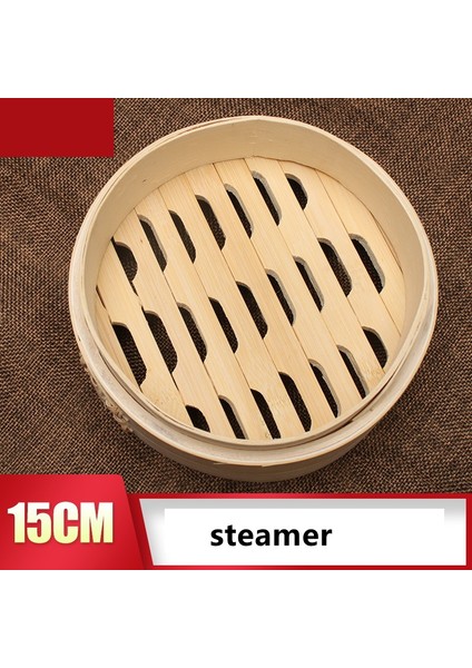 15 cm Buharlı Stil Bambu Buharlı Pişirici Pirinç Et Mantı Yemek Pişirme En Çok Satan Mutfak Tenceresi cm Kapaklı Buhar Tenceresi Sepeti (Yurt Dışından)