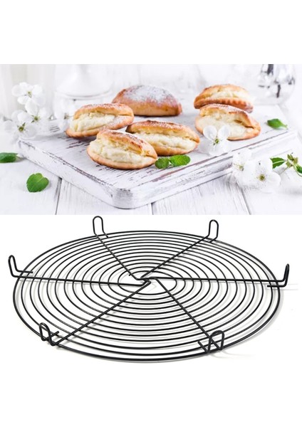 Bir Stil Yuvarlak Yapışmaz Pasta Soğutucu Izgara Paslanmaz Çelik Tel Soğutucu Izgara Tel Tepsi Yuvarlak Kurabiye Ekmek Pişirme Tepsisi (Yurt Dışından) indirimleri