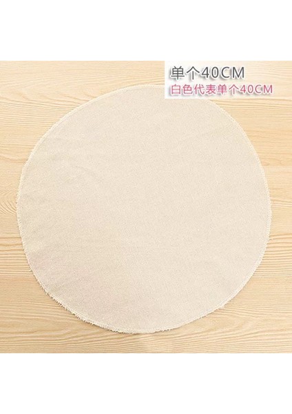 40CM 1 Adet Stil Pamuk Buharlı Mat Bez Yuvarlak Buharda Pişirme Bezi Gıda Sınıfı Buharda Pişirme Matı Mutfak Pişirme Aksesuarları (Yurt Dışından)
