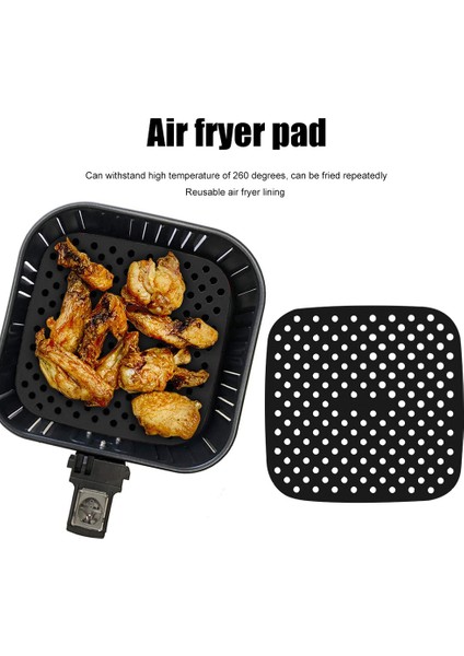 Stil D Stili Hava Fritözü Linerleri Anti-Yapışkan Ped Delikli Silikon Buhar Tenceresi Yağ Matı Fritözü Buhar Fırın Pişirme Mutfak Aracı (Yurt Dışından) fiyatları