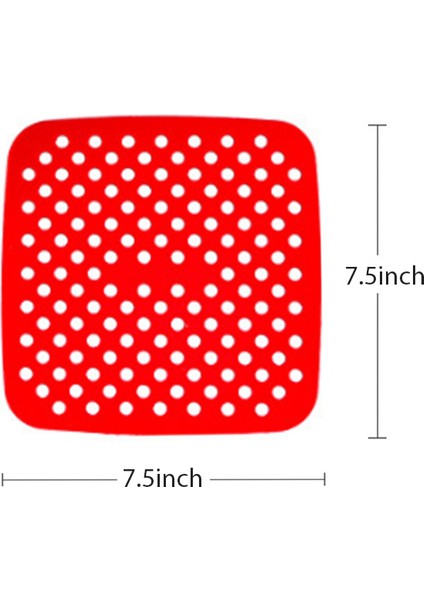Sq-Rd Stili Yeniden Kullanılabilir Hava Kızartma Tabak Altı Kaymaz Silikon Matlar - Cosori Nuwave Dash Pişirme Mutfak Aracı Hızlı (Yurt Dışından)