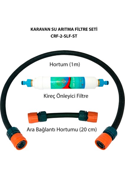 Kireç Giderici Karavan ve Tekne Su Arıtma Filtre Seti-Crf-2-Slf-St