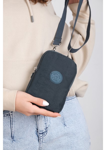M 226 Mega Bag Krinkıl Kumaş Küçük Omuz Çantası, Telefonluk