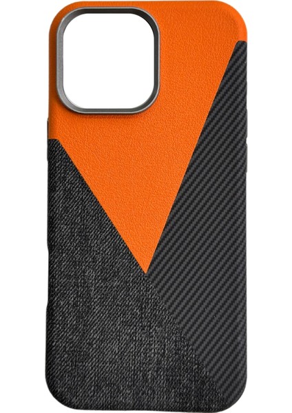 iPhone 16 Pro Max Uyumlu Craft Serisi Deri Karbon ve Kumaş Tasarımlı Lüks Premium Telefon Kılıfı modelleri