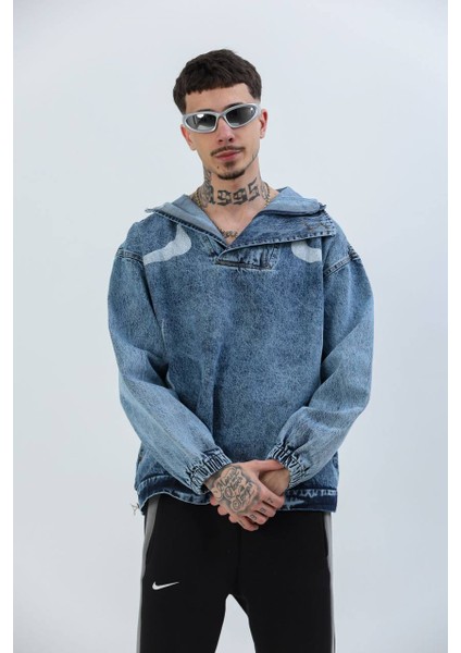 Oversize Unisex Kot Sweatshirt
