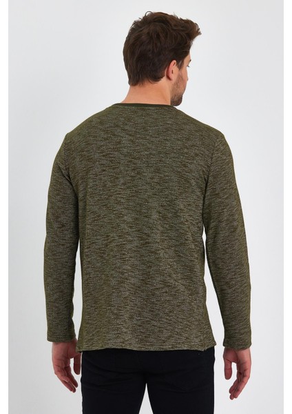 Baskılı Yanı Yırtmaçlı Sweatshirt (E23-75101)
