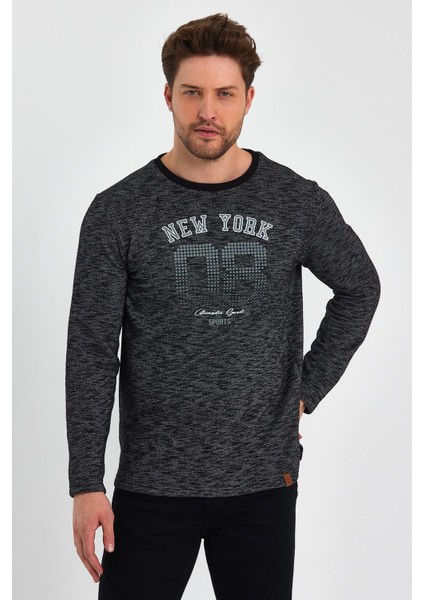 Baskılı Yanı Yırtmaçlı Sweatshirt (E23-75101) fiyatları