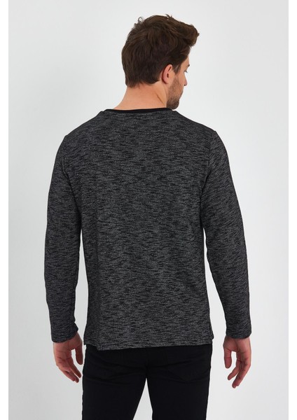 Baskılı Yanı Yırtmaçlı Sweatshirt (E23-75101) fırsatları