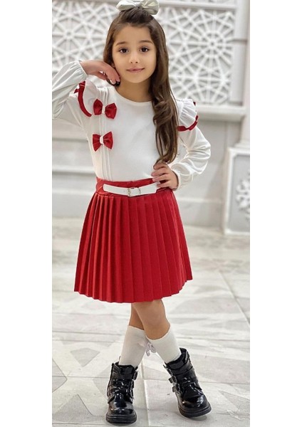 Deri Etekli Kız Çocuk Elbise indirimleri